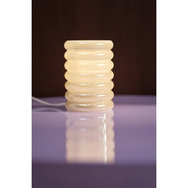 Krémová skleněná stolní lampa (výška 16 cm) Apelqvist – Jotex-image-1