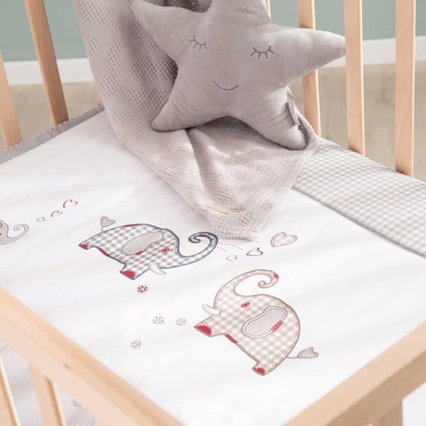 Dětská ohrádka na kolečkách v přírodní barvě 100x75 cm Jumbo Twins – Roba-image-3