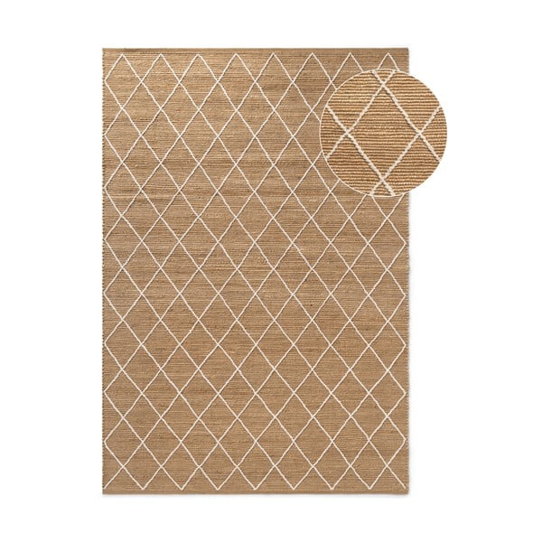 Ručně tkaný jutový koberec v přírodní barvě 120x180 cm Kunu – Hanse Home