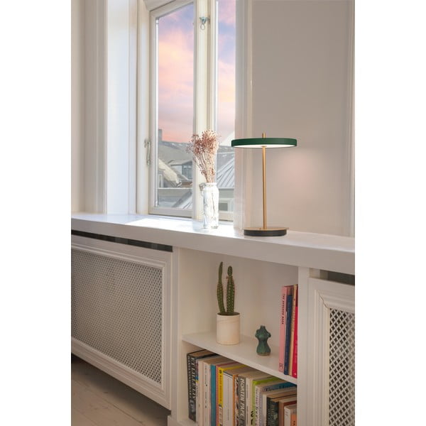 Zelená LED stmívatelná stolní lampa s kovovým stínidlem (výška 31 cm) Asteria Move – UMAGE-image-3