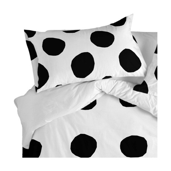 Sada 2 bavlněných povlaků na polštář Blanc Dot, 50 x 75 cm-image-1