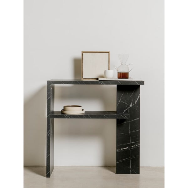 Černý konzolový stolek 30x80 cm Dante – Really Nice Things-image-1