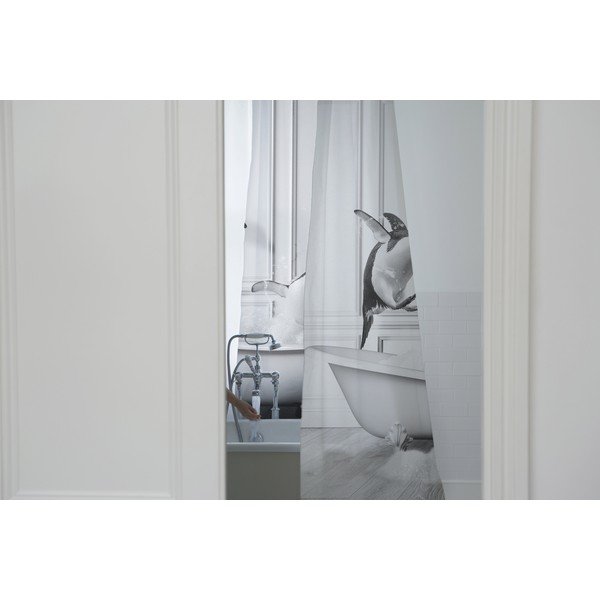 Sprchový závěs 175x180 cm Showe Penguin – Little Nice Things-image-1