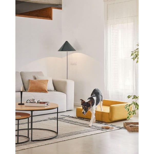Pelíšek pro psy v hořčicové barvě 96x70 cm Bowie - Kave Home-image-2