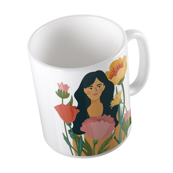 Bílý keramický hrnek Butter Kings Flower Or Woman, 330 ml-image-3