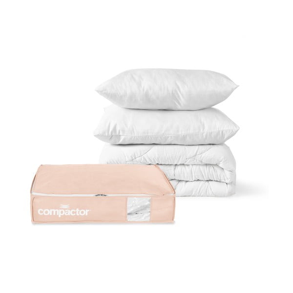 Vakuový plastový úložný box pod postel 65x45x15,5 cm Pink Edition – Compactor-image-4