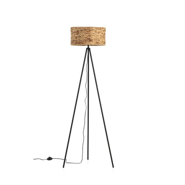 Stojací lampa v přírodní barvě se stínidlem z juty (výška 156 cm) Phillipe – Geese