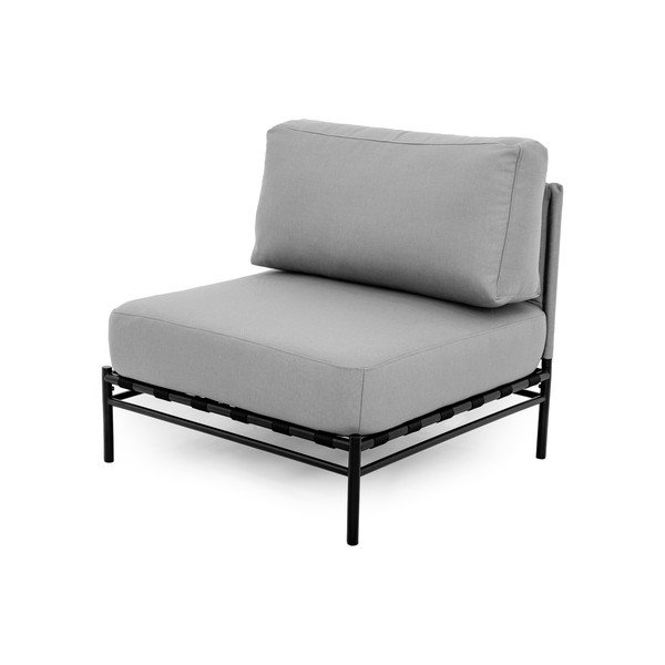 Světle šedý modul zahradní pohovky (středový díl) Dandy – Sit Sit-image-3