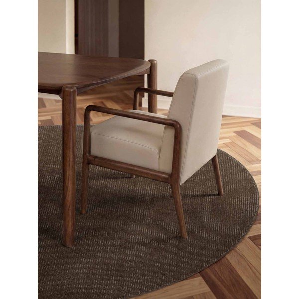 Hnědý ručně tkaný vlněný kulatý koberec ø 200 cm Greenwich – Ted Baker-image-1