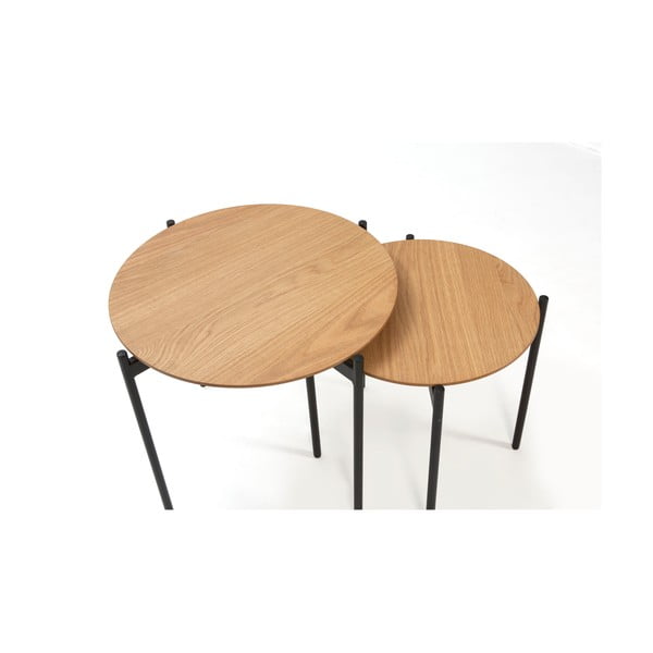 Sada 2 odkládacích stolků v dřevěném dekoru Marckeric Piera-image-3