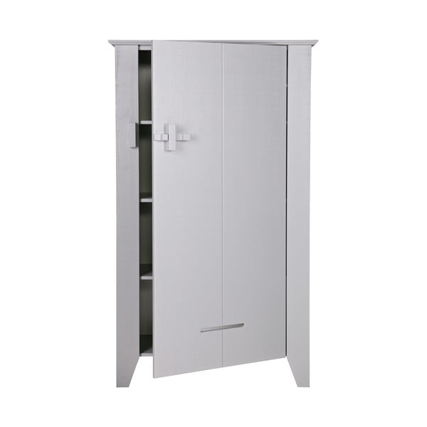 Šedá dřevěná skříňka WOOOD Gijs-image-2