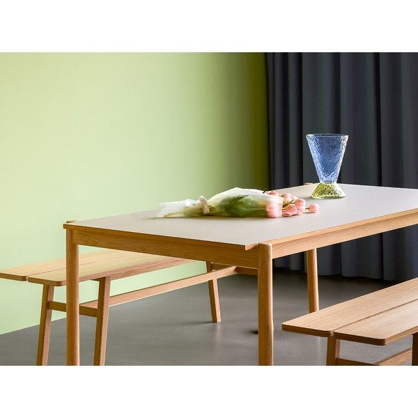 Jídelní stůl z dubového dřeva 107x190 cm Oblique – Hübsch-image-2