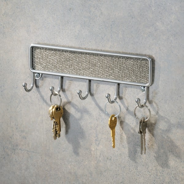 Kovový věšák na klíče iDesign Twillo, 21 x 14 cm-image-1