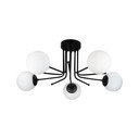 Černé stropní svítidlo Squid Lighting Star, výška 34 cm