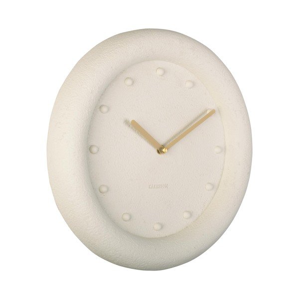 Krémové nástěnné hodiny Karlsson Petra, ø 30 cm-image-2