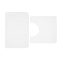 Bílé WC koupelnové předložky z paměťové pěny v sadě 2 ks 50x80 cm Anti-Bacterial – Catherine Lansfield