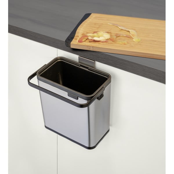 Nádoba na kompostovatelný odpad v matně stříbrné barvě 3 l Colin – Wenko-image-2