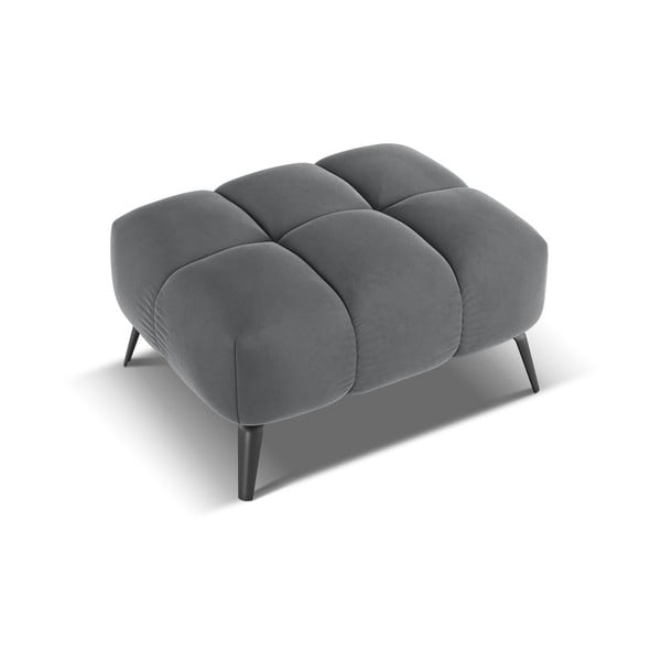 Šedá sametová podnožka Nalu – Makamii-image-3