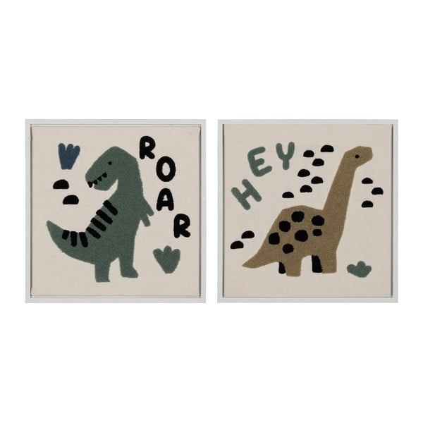 Dětské obrázky v sadě 2 ks 30x30 cm Relief – Ixia