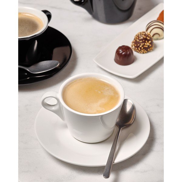 Bílý porcelánový podšálek ø 15,5 cm Barista – BonBistro-image-1