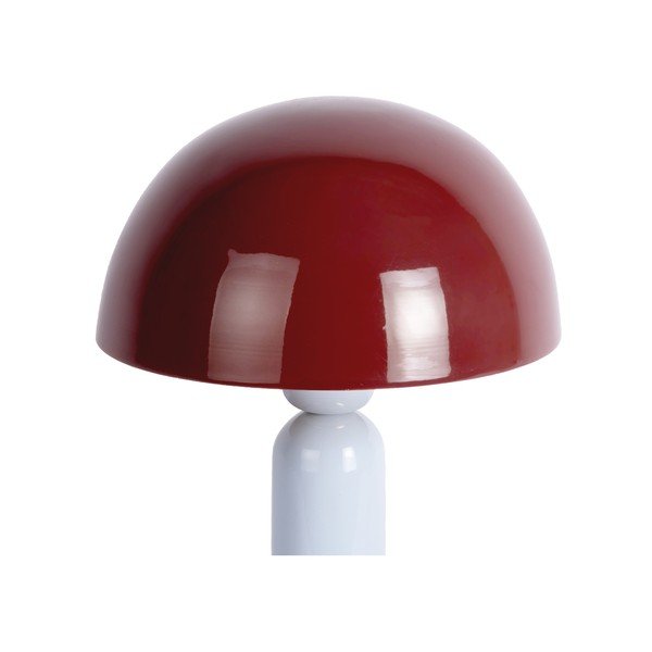 Vínová/světle modrá kovová stolní lampa (výška 30 cm) Firenze round – Leitmotiv-image-2