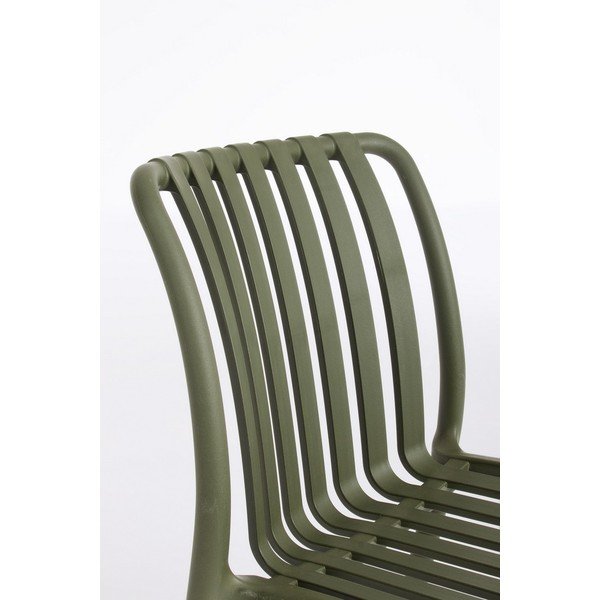 Zelená plastová zahradní židle Billie – Bizzotto-image-1
