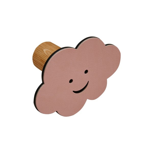 Růžový nástěnný ocelový háček Cloud Dot Nupo – LIND DNA-image-1