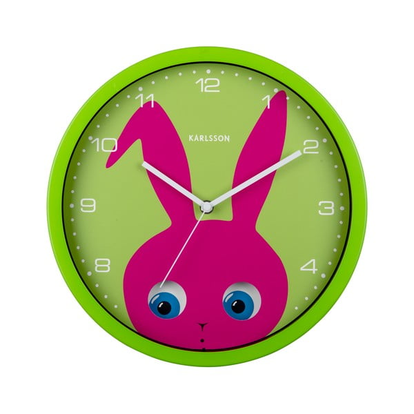Dětské hodiny ø 31 cm Peekaboo Bunny – Karlsson