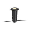 Černé zápustné svítidlo Markslöjd Garden 24 Decklight, ø 60 mm