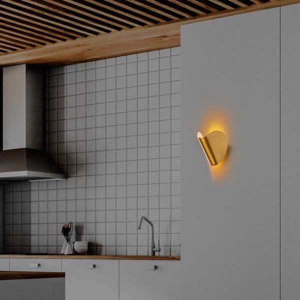 LED nástěnné svítidlo ve zlaté barvě Heybe – Opviq lights-image-3