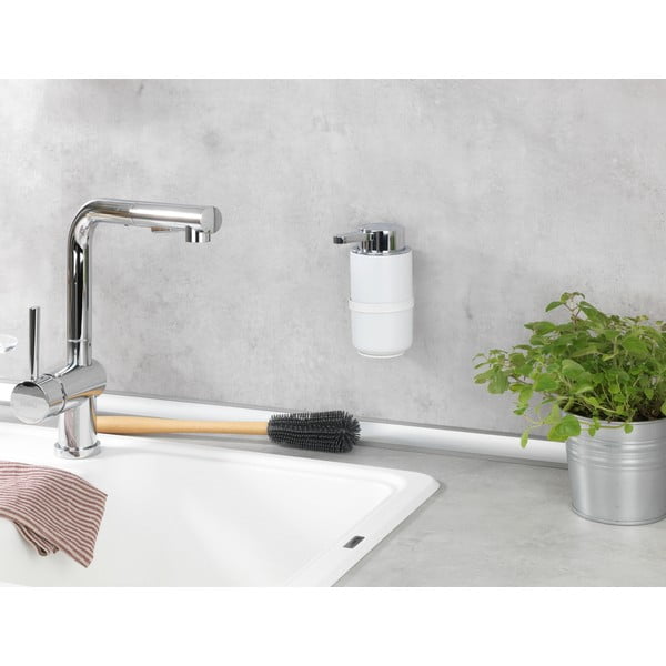 Bílý samodržící keramický dávkovač mýdla 0.25 l Woya - Wenko-image-1