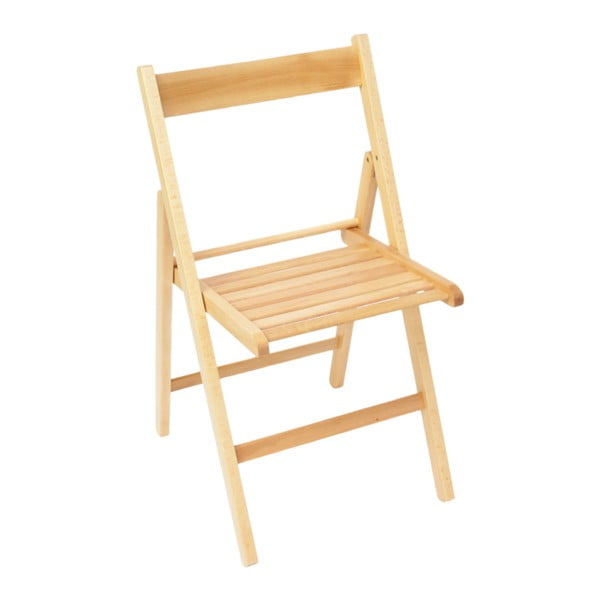 Sada 4 dřevěných skládacích židlí Valdomo Milleusi Natural