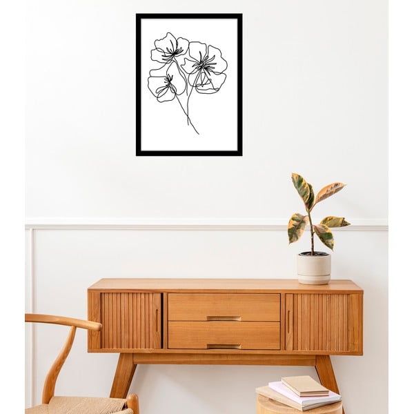 Plakát 29x41 cm Black Poppy – Veronika Boulová-image-1