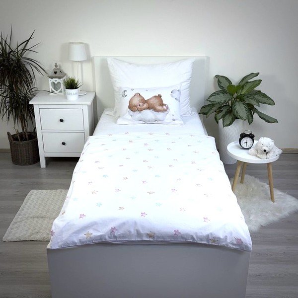 Bavlněné dětské povlečení do postýlky 100x135 cm Teddy "Moon" – Jerry Fabrics-image-3