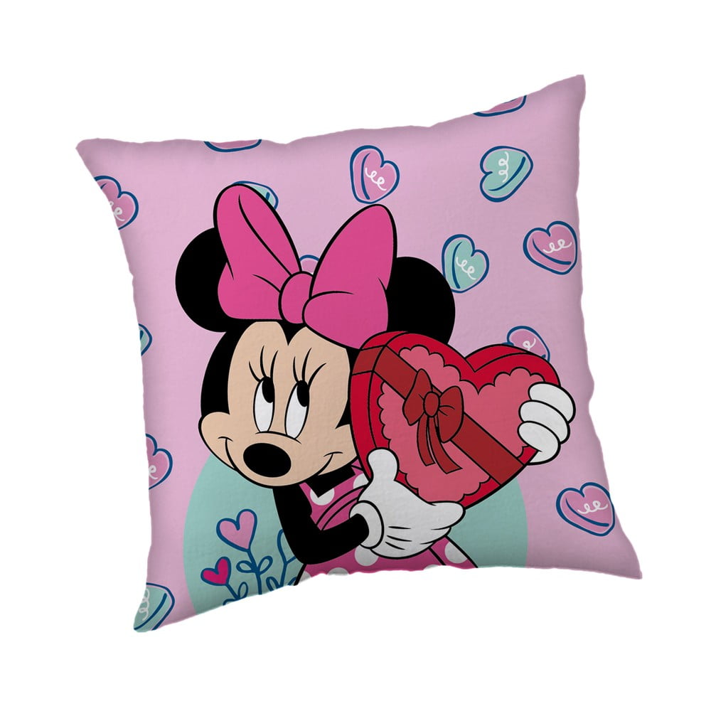Fleecový dětský polštářek 40x40 cm Minnie "Purple" – Jerry Fabrics