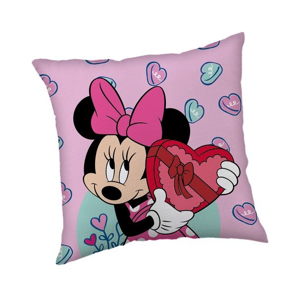 Fleecový dětský polštářek 40x40 cm Minnie "Purple" – Jerry Fabrics