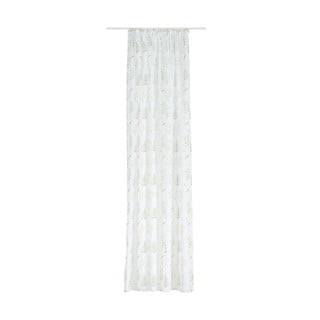 Bílo-zelená záclona 140x245 cm Caledonia – Mendola Fabrics