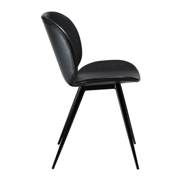 Černá koženková židle DAN-FORM Denmark Cloud-image-4