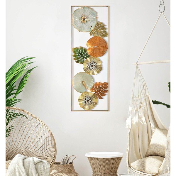 Kovová nástěnná dekorace 31,5x90 cm Leaf – Mauro Ferretti-image-1