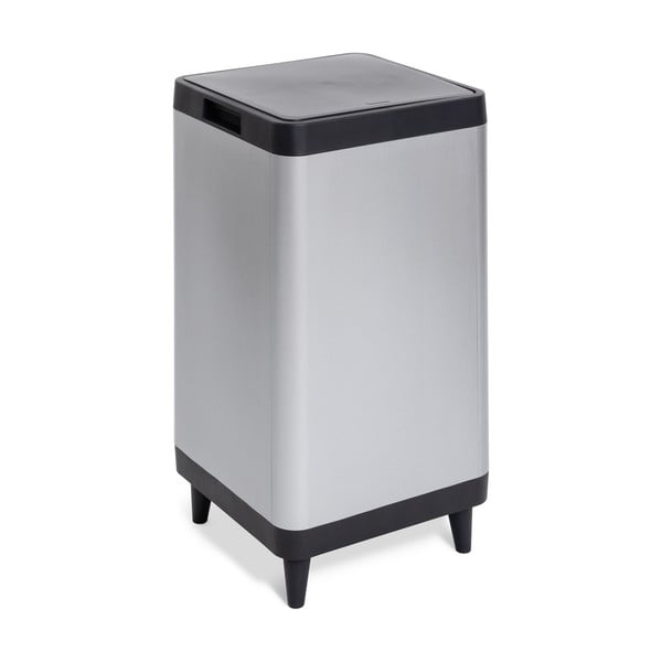 Dotykový plastový odpadkový koš ve stříbrné barvě 80 l Berlino – DEA HOME