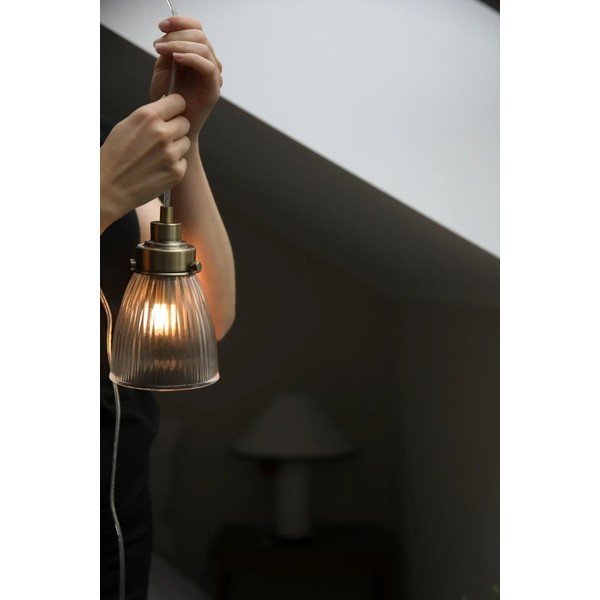 Závěsné svítidlo v mosazné barvě se skleněným stínidlem ø 11 cm Bellis – Markslöjd-image-2