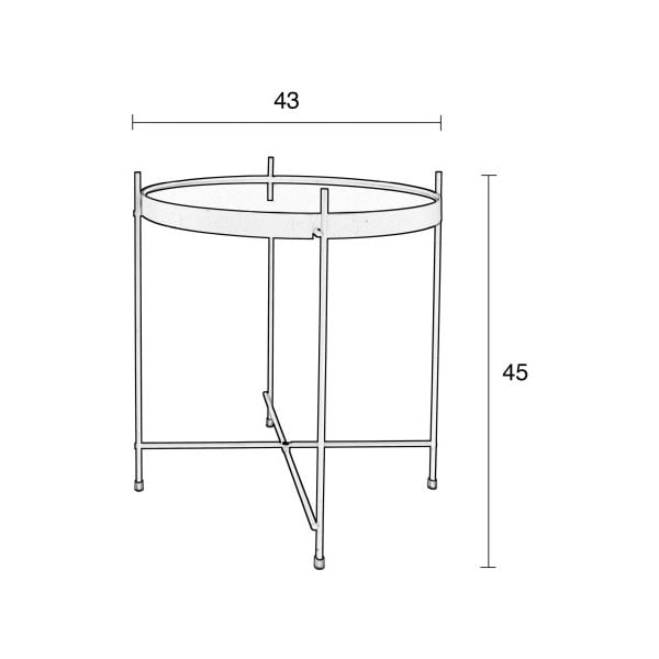 Bílý odkládací stolek Zuiver Cupid-image-2