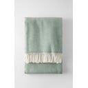 Světle zelený pléd s podílem bavlny Euromant Skyline, 140 x 180 cm