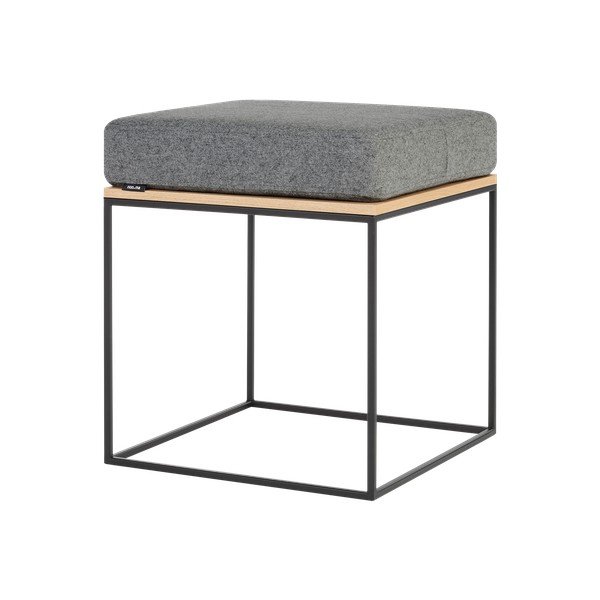 Šedá čalouněná stolička Feo – noo.ma