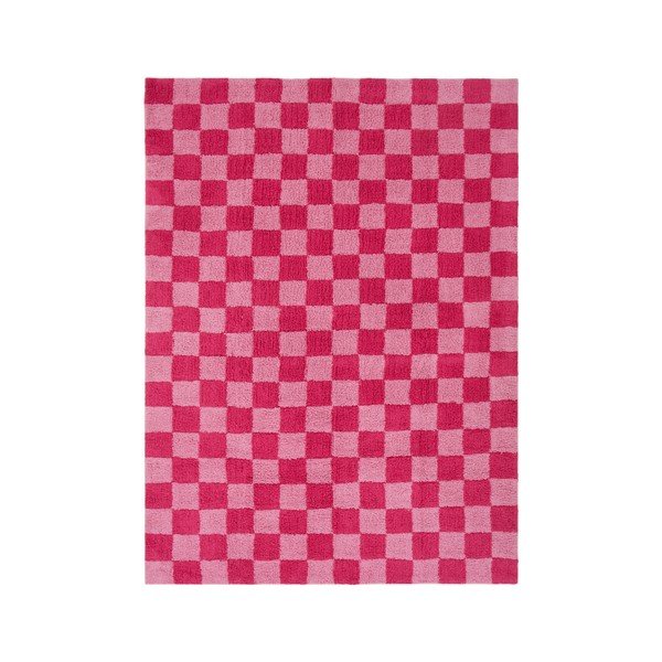 Růžový/světle růžový bavlněný koberec 200x300 cm Mela – Jotex
