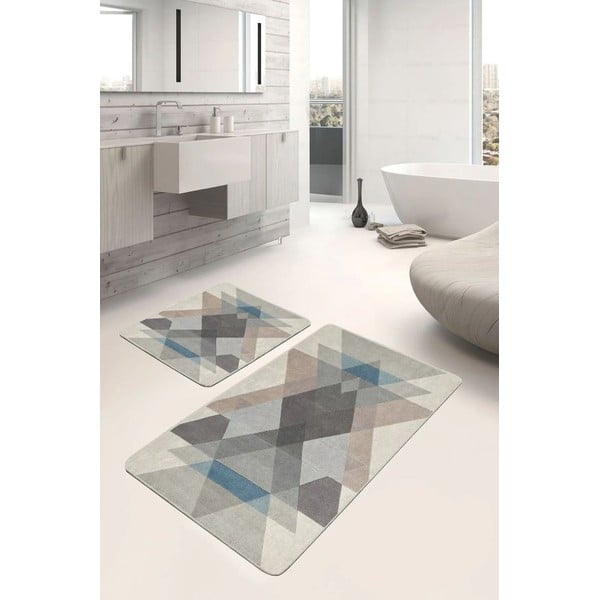 Sametové koupelnové předložky v sadě 2 ks 60x100 cm – Mila Home-image-2