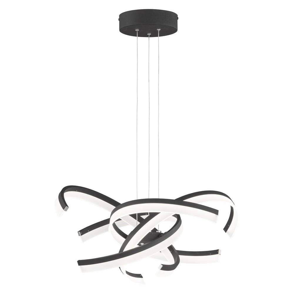 Černé LED stmívatelné závěsné svítidlo ø 65 cm Sund TW – Fischer & Honsel