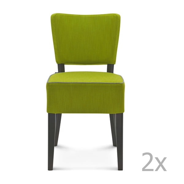 Sada 2 zelených židlí Fameg Aslak