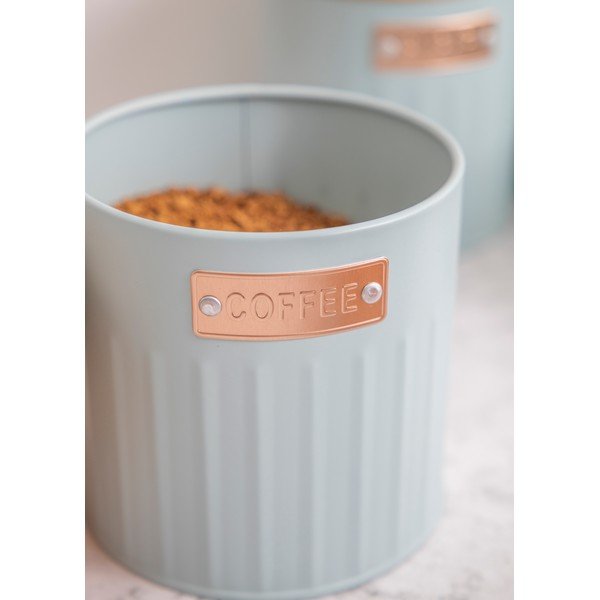 Ocelové dózy na kávu/sypaný čaj v sadě 3 ks – Kitchen Craft-image-1