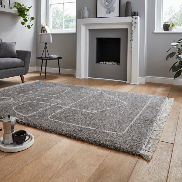 Šedý koberec Think Rugs Boho, 160 x 220 cm-image-2
